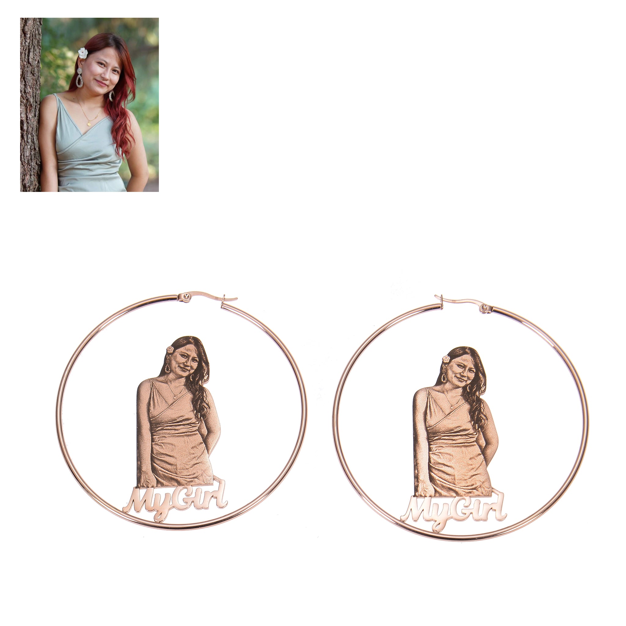 custom photo earrings