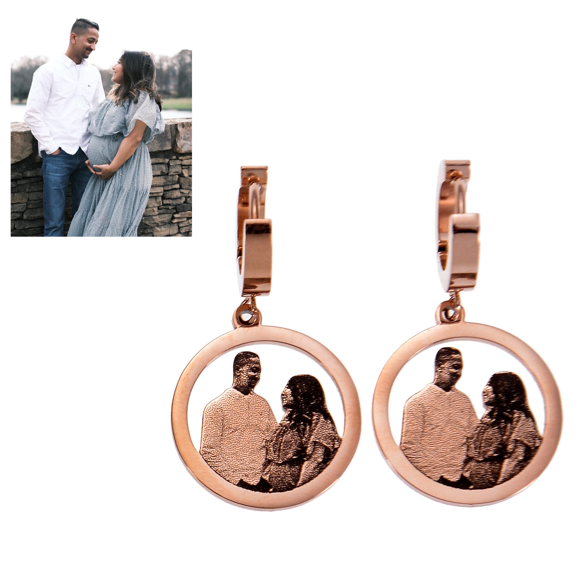 photo earrings