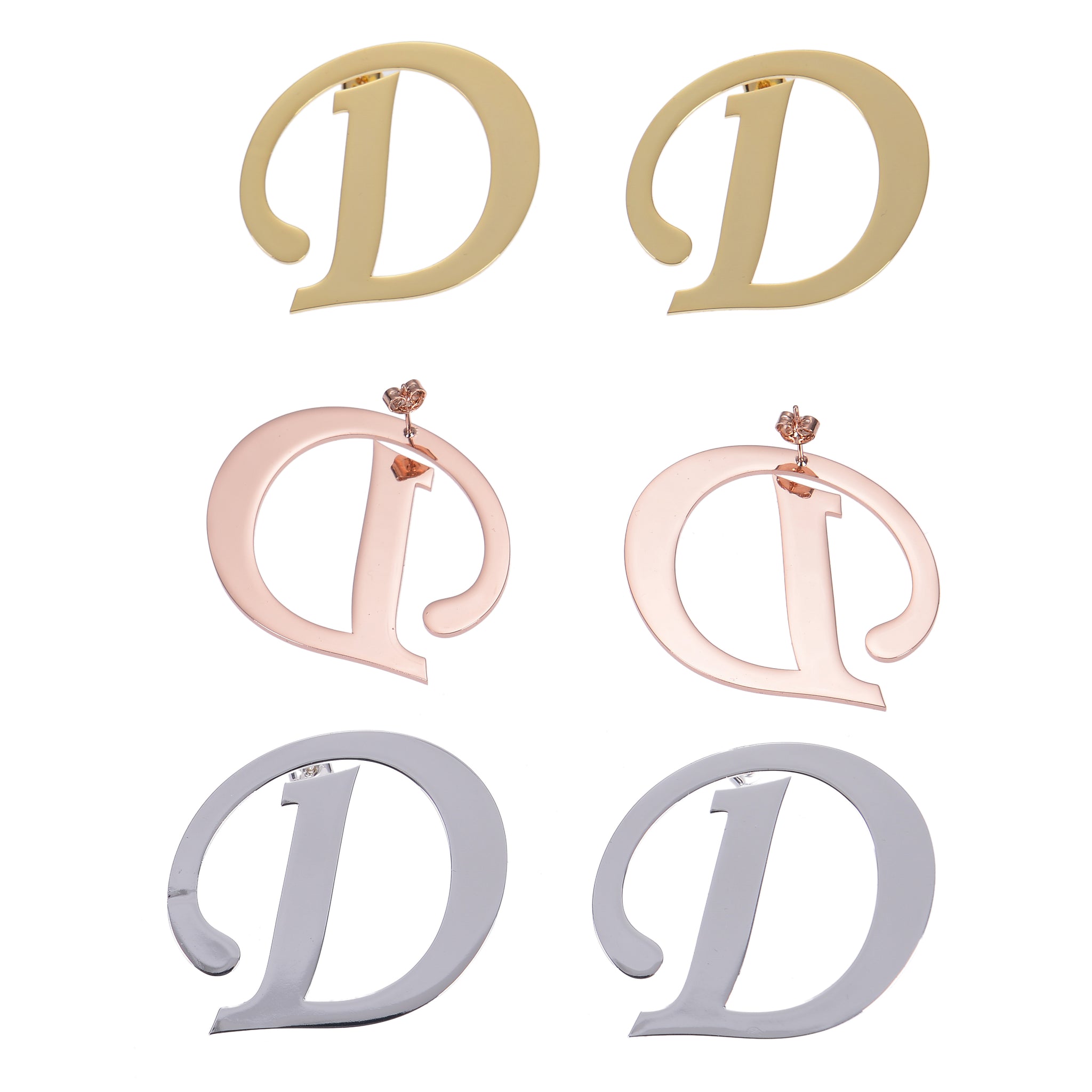 custom initial earrings